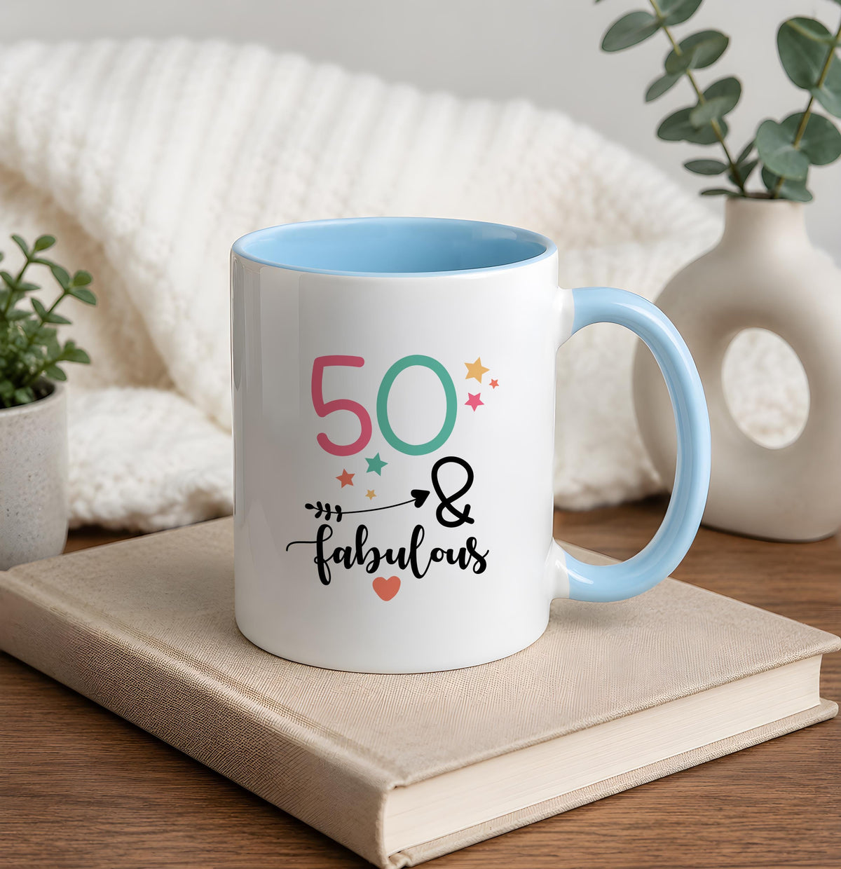 50 and Fabulous Ceramic Tea Cup, Making The World A Better Place Since 1976 Mug