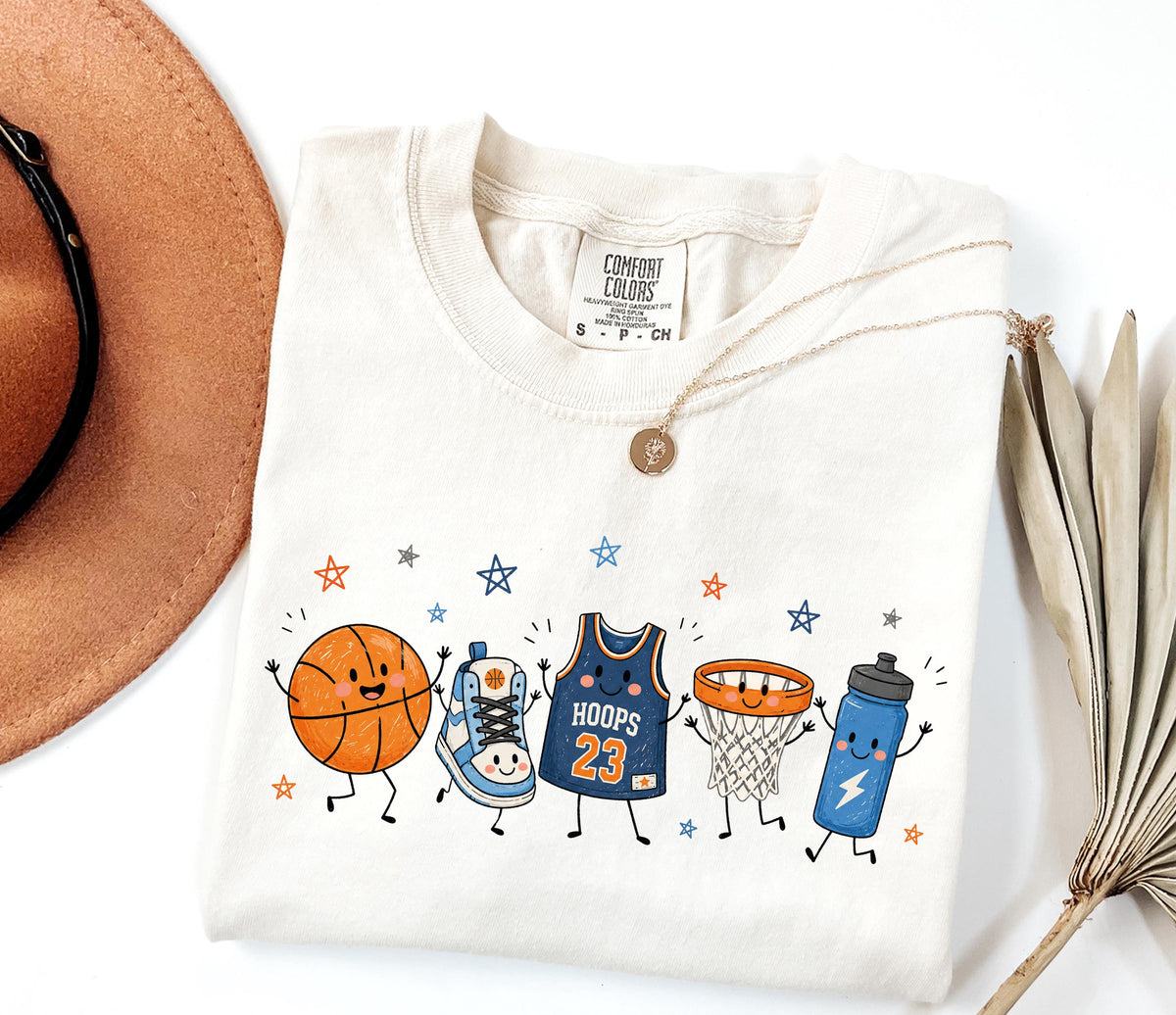 Basketball Doodle Graphic Shirt