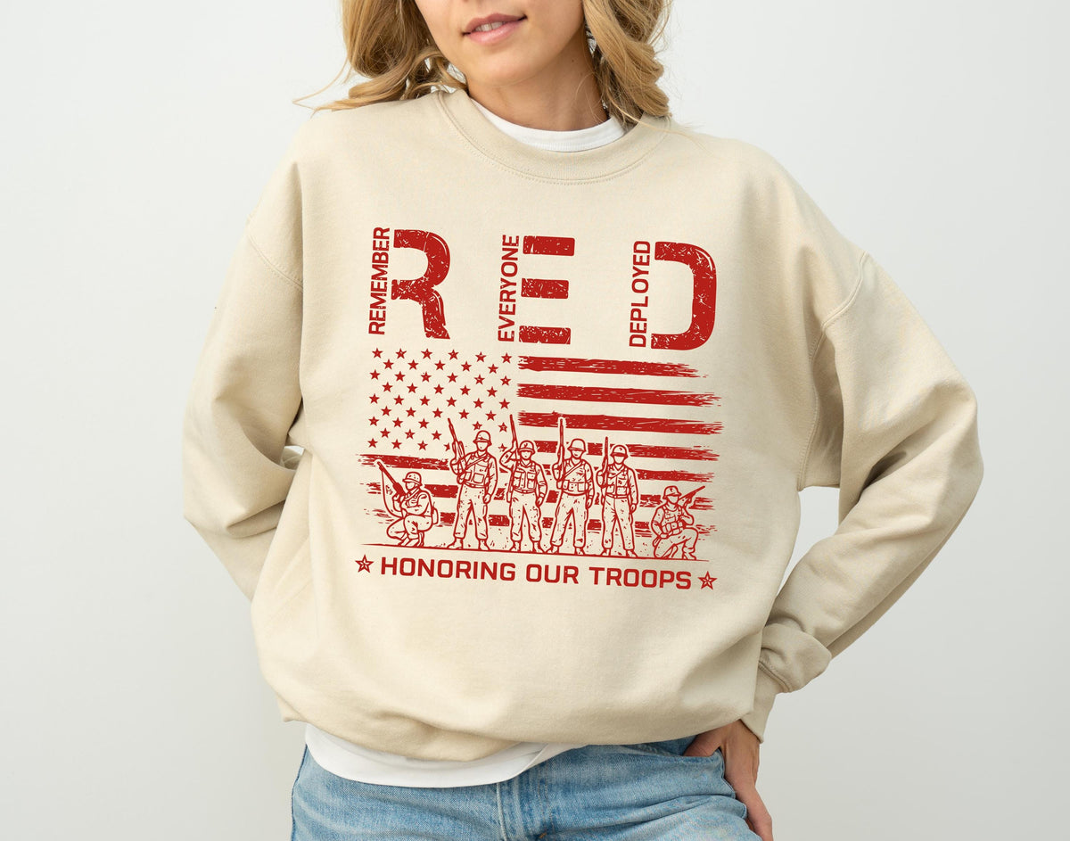 Remember Everyone Deployed Flag Graphic Shirt