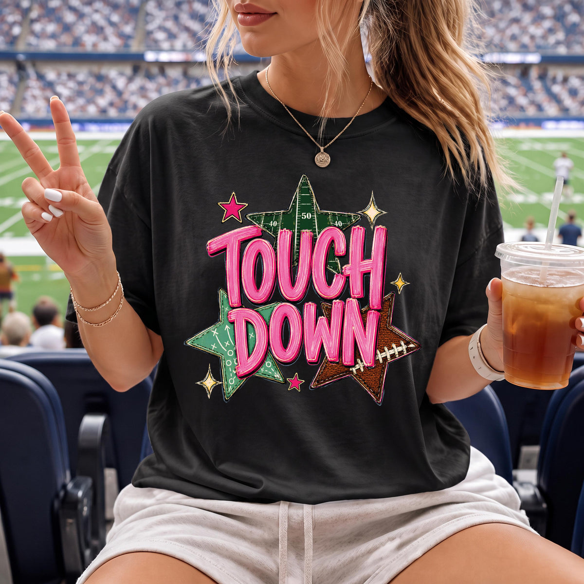 Touch Down Comfort Colors® Shirt, Football Mom Tee, Sports Lover Gift