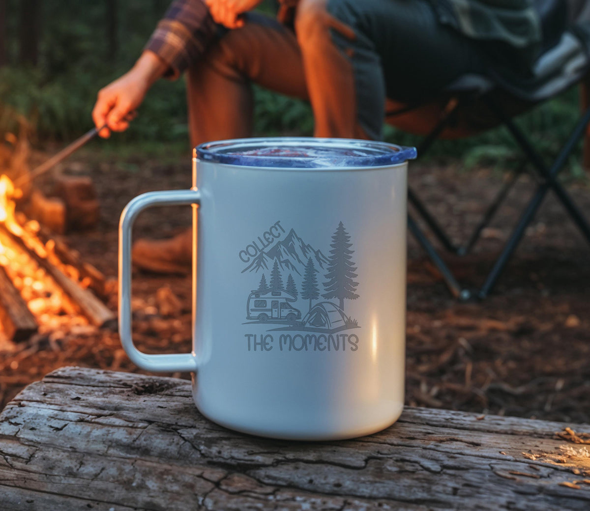 Personalized Camping Mug, Hiking Gifts, Outdoor Adventure Coffee Cup, RV Camper Accessory
