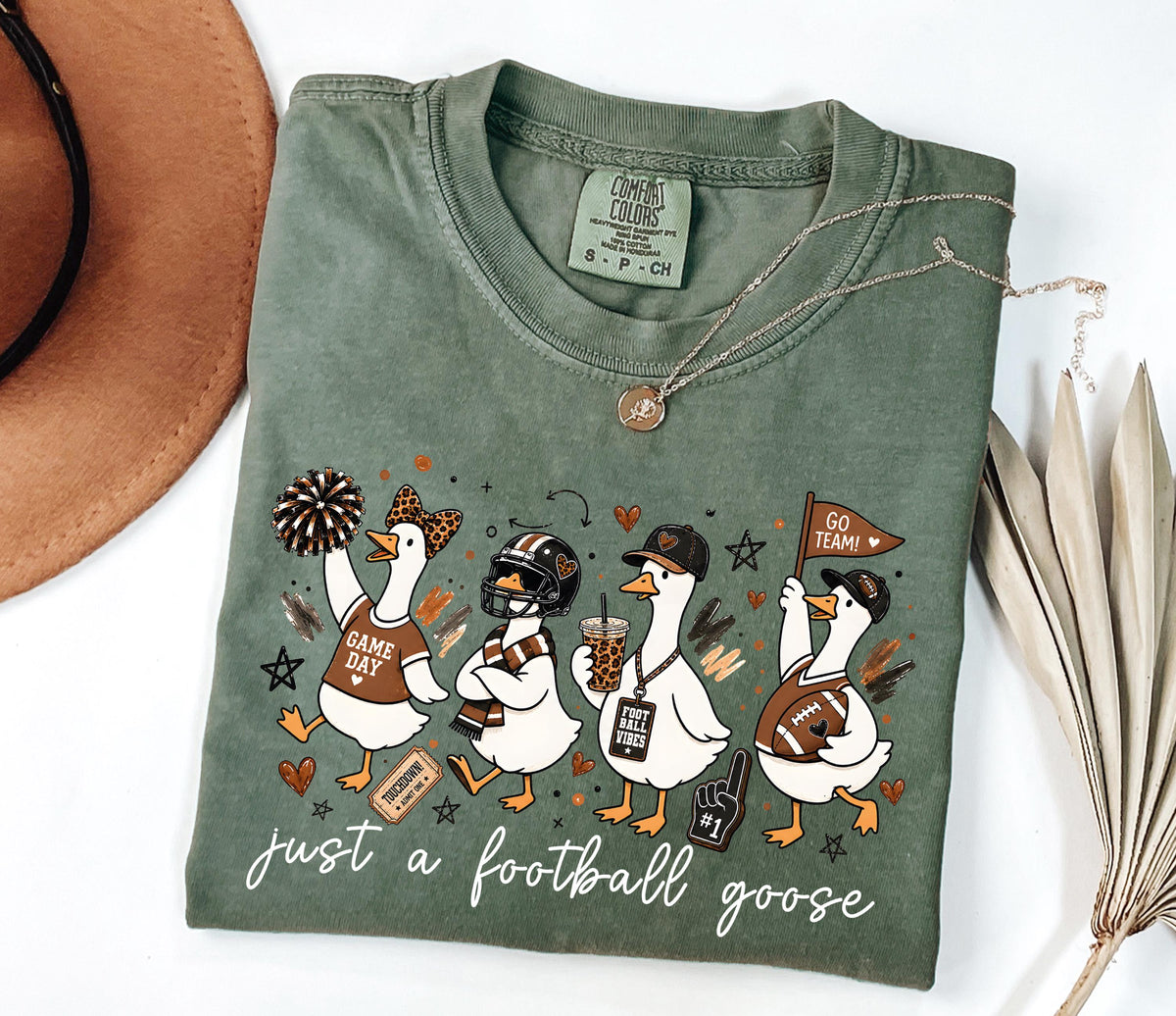 Football Goose Comfort Colors® Shirt, Football Season Tee, Funny Sports Lover Gift