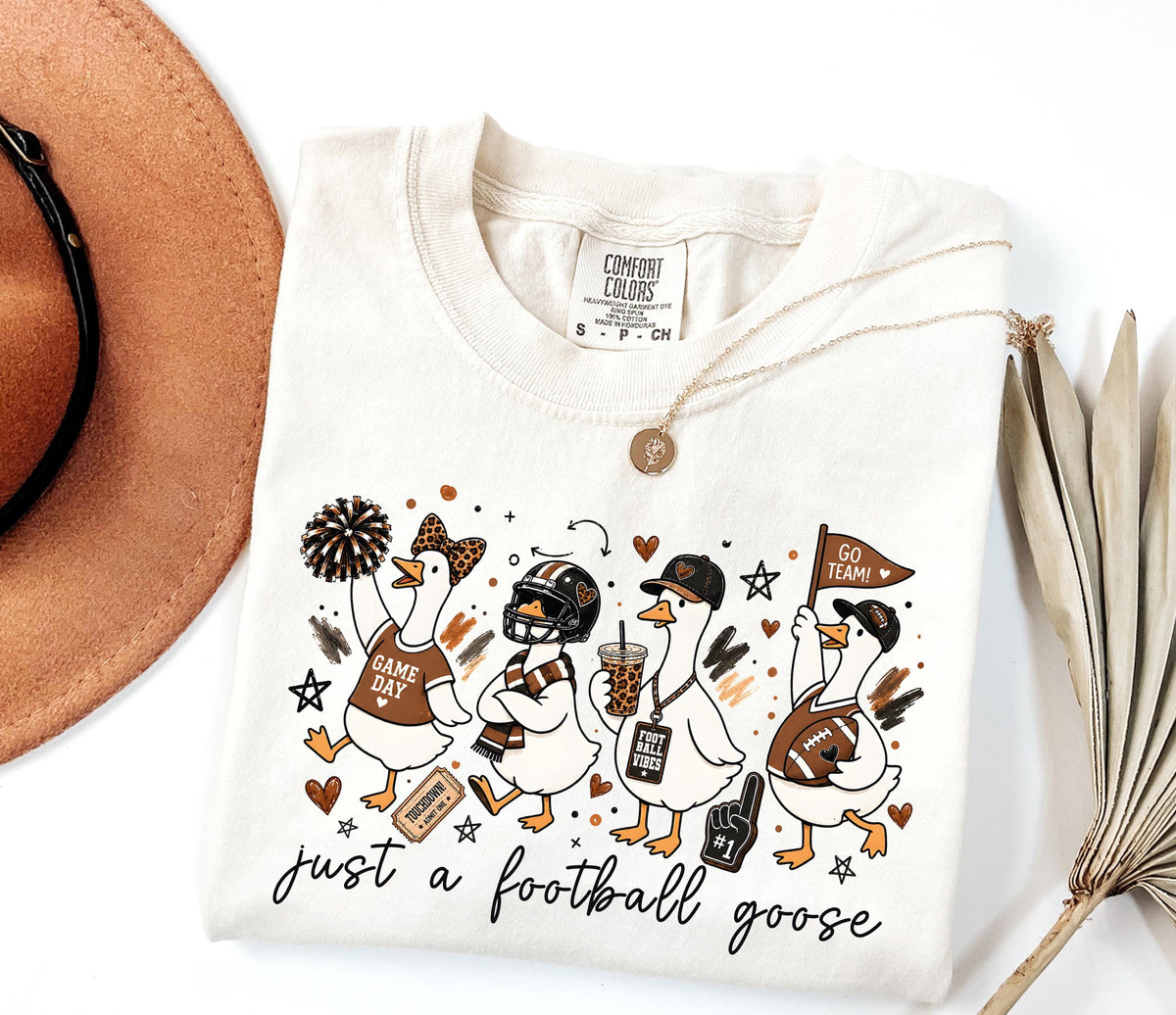 Football Goose Comfort Colors® Shirt, Football Season Tee, Funny Sports Lover Gift