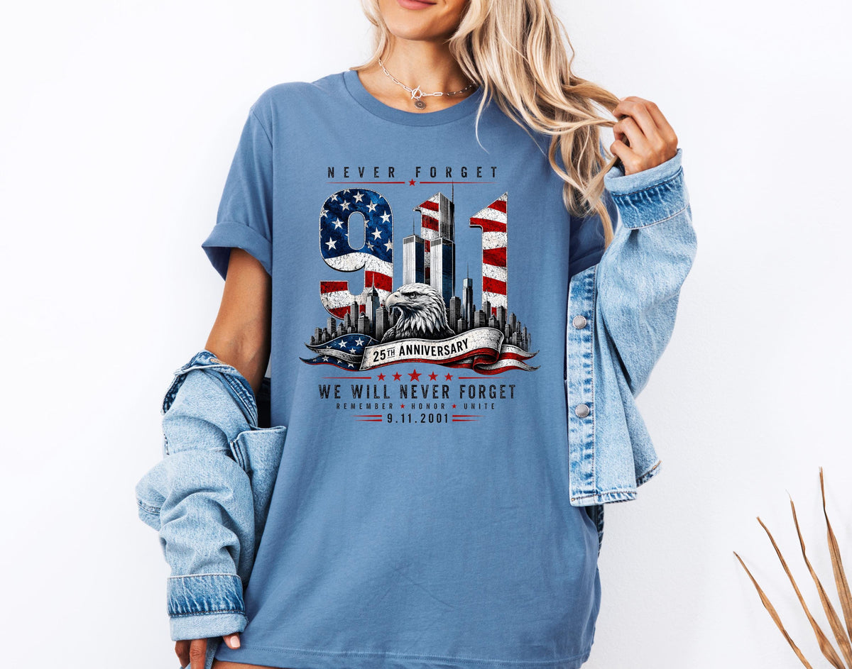 9/11 Never Forget 25th Anniversary Shirt
