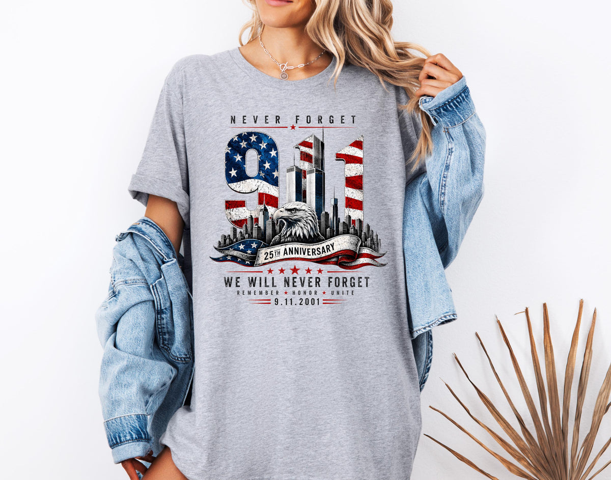 9/11 Never Forget 25th Anniversary Shirt