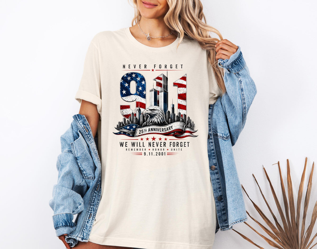 9/11 Never Forget 25th Anniversary Shirt