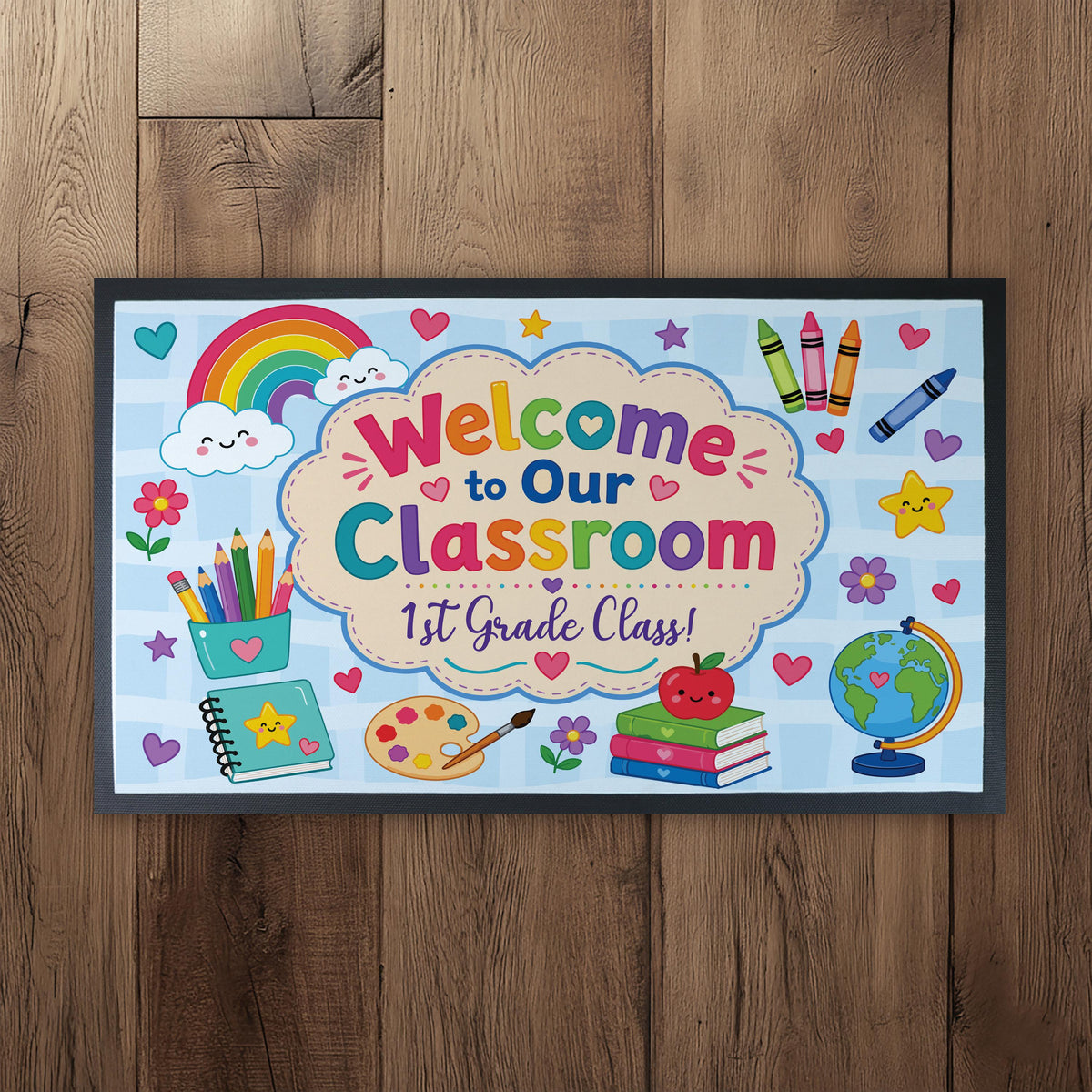 Welcome to Our Classroom Doormat, Custom Teacher Welcome Mat