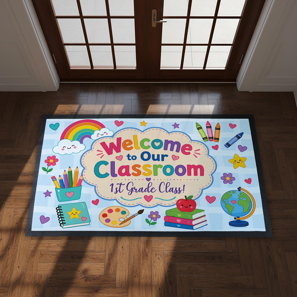 Welcome to Our Classroom Doormat, Custom Teacher Welcome Mat