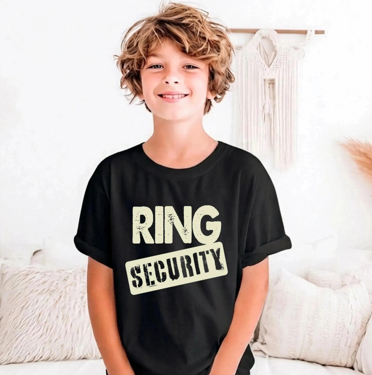 Ring Security Shirt, Bridal Party Kids Matching Shirts, Wedding Proposal Kid Tee