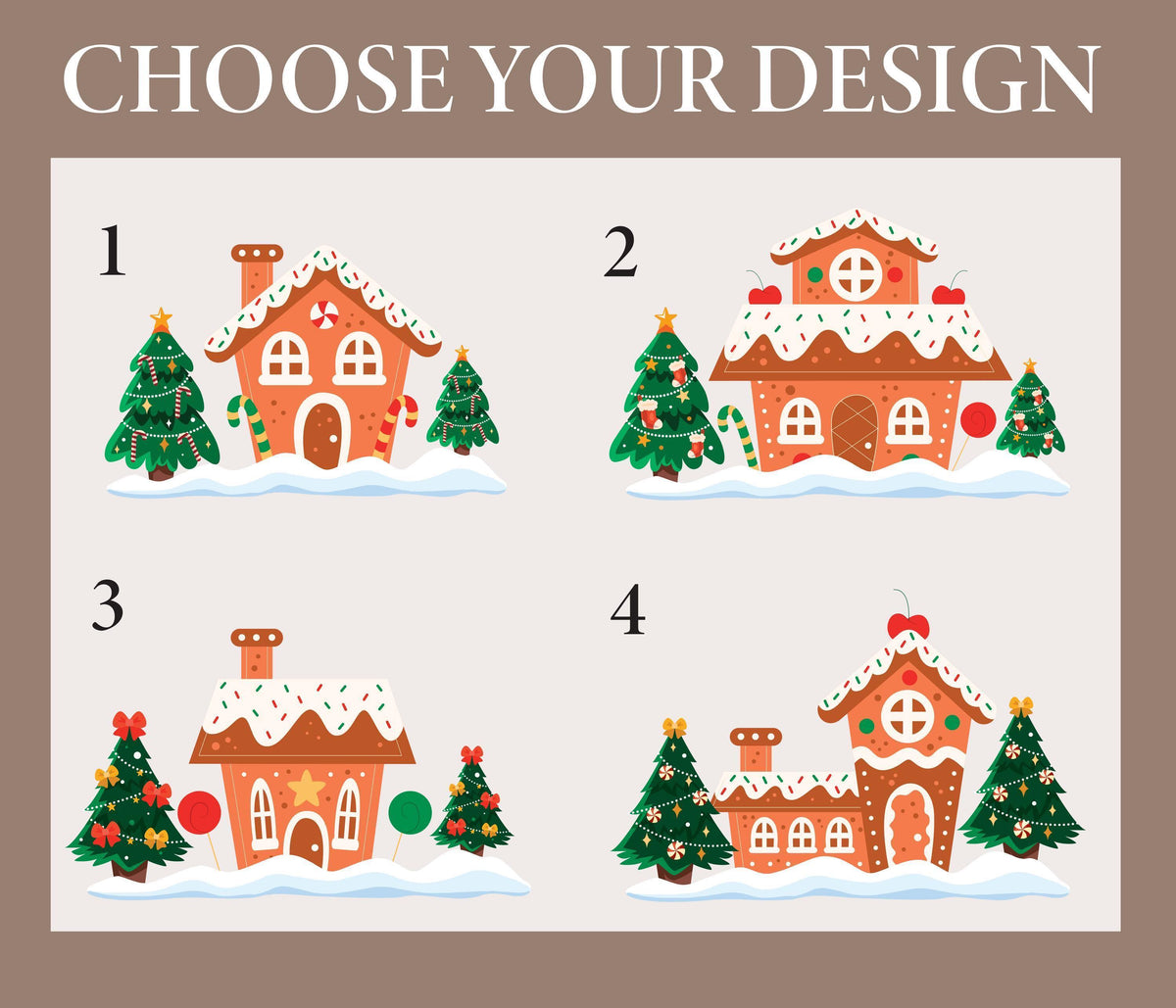 Personalized Gingerbread House Design Holiday Ornament
