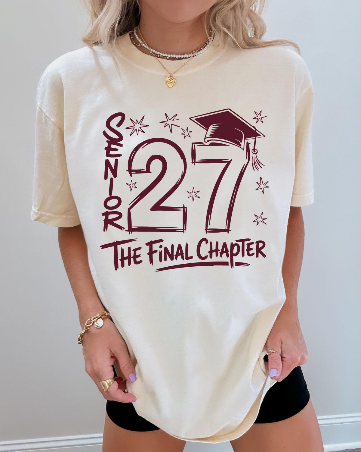 Senior 2027 Comfort Colors® Shirt, The Final Chapter Senior Tee, High School Graduation Gift