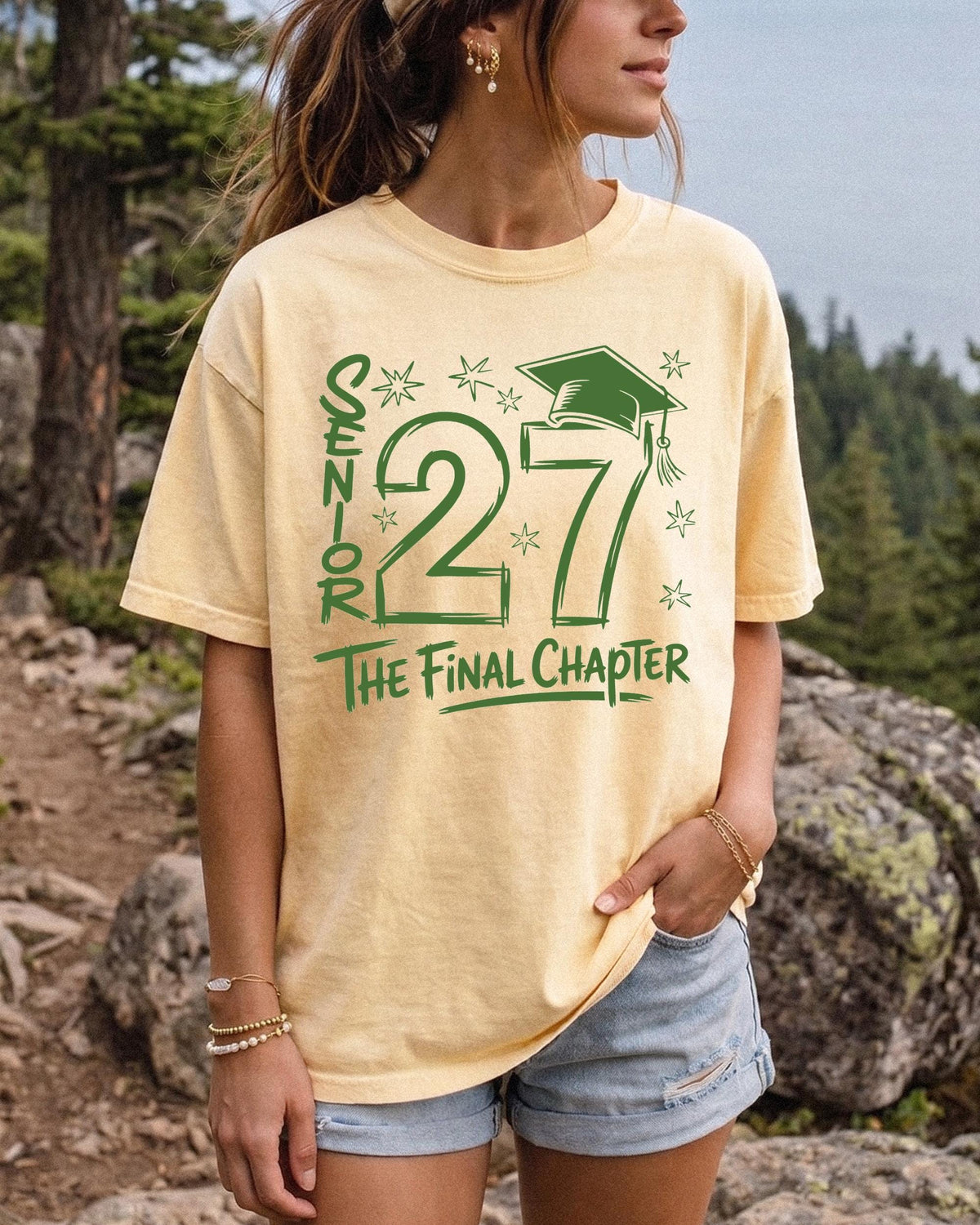 Senior 2027 Comfort Colors® Shirt, The Final Chapter Senior Tee, High School Graduation Gift