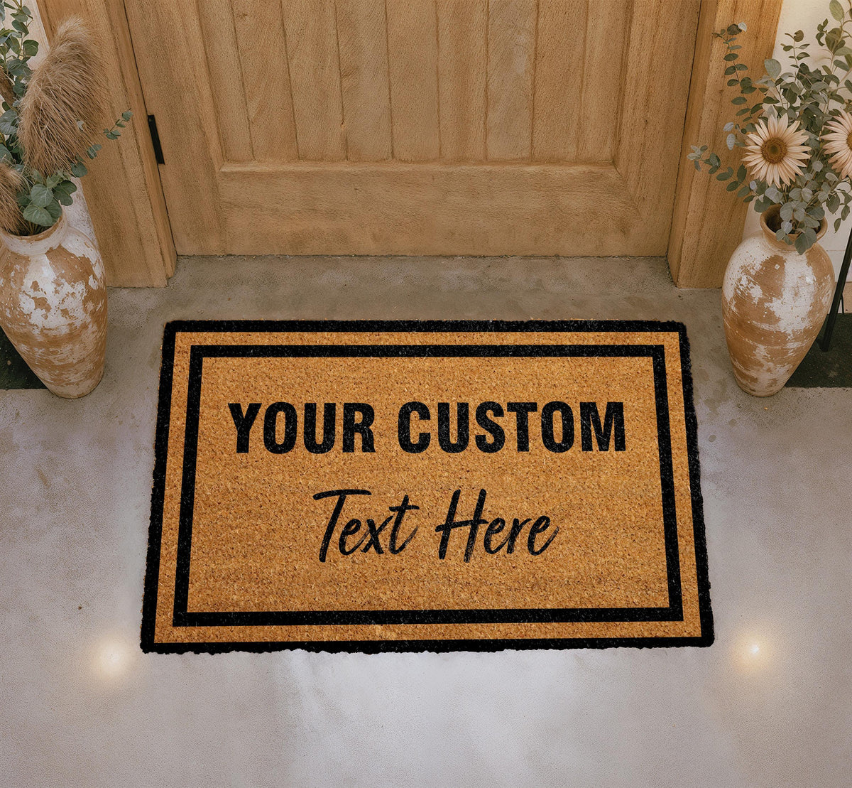 Custom Coir Doormat, Personalized Welcome Mat, Housewarming Gift