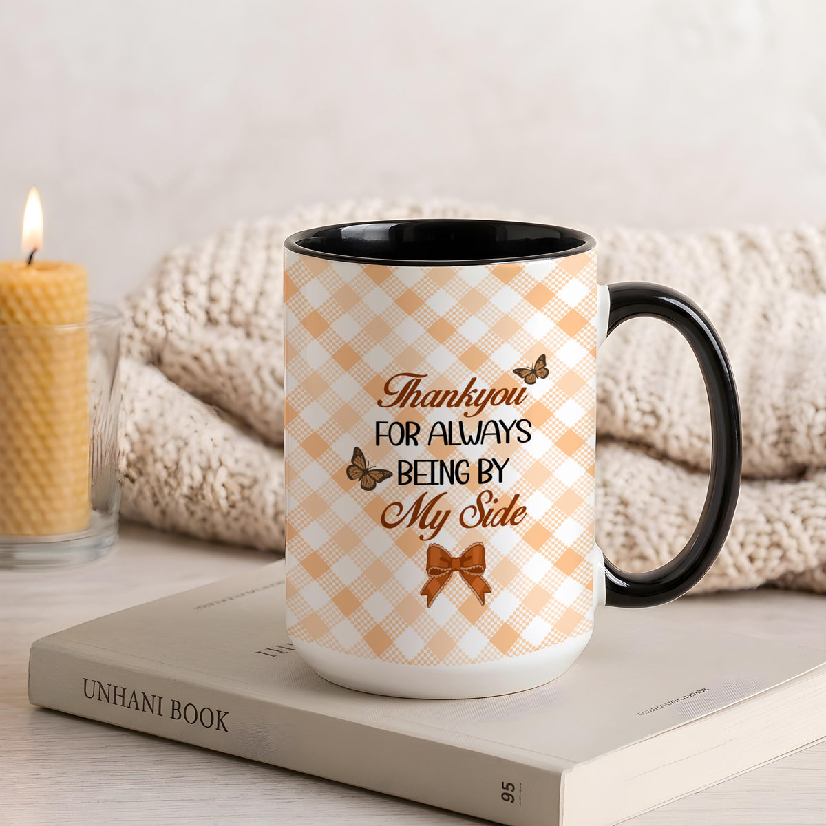 Personalized Best Friend Mug, Custom Bestie Hugging Cats Coffee Cup