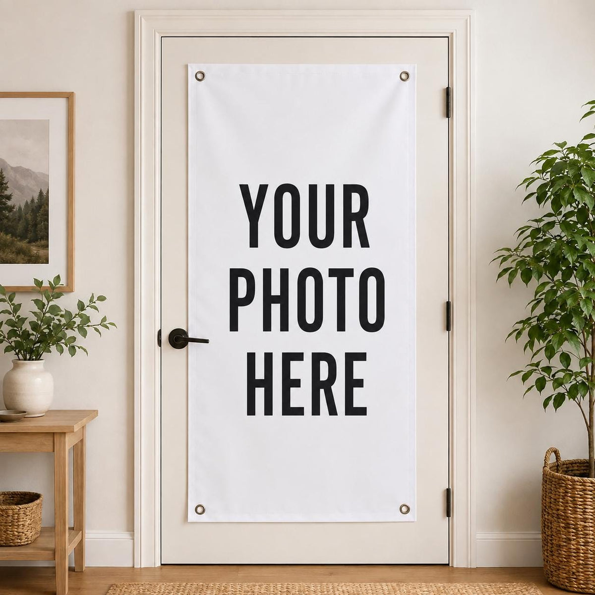 Custom Photo Banner, Personalized Logo Event Decor, Birthday Graduation Banner
