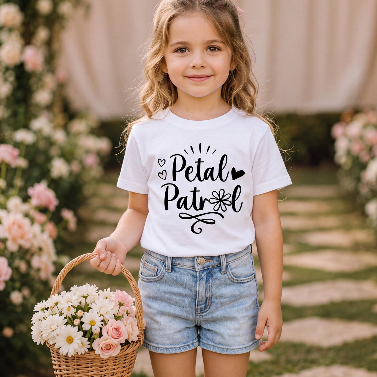 Flower Girl & Ring Security T-Shirt, Wedding Matching Kids Shirts, Petal Patrol and Ring Bearer Tees