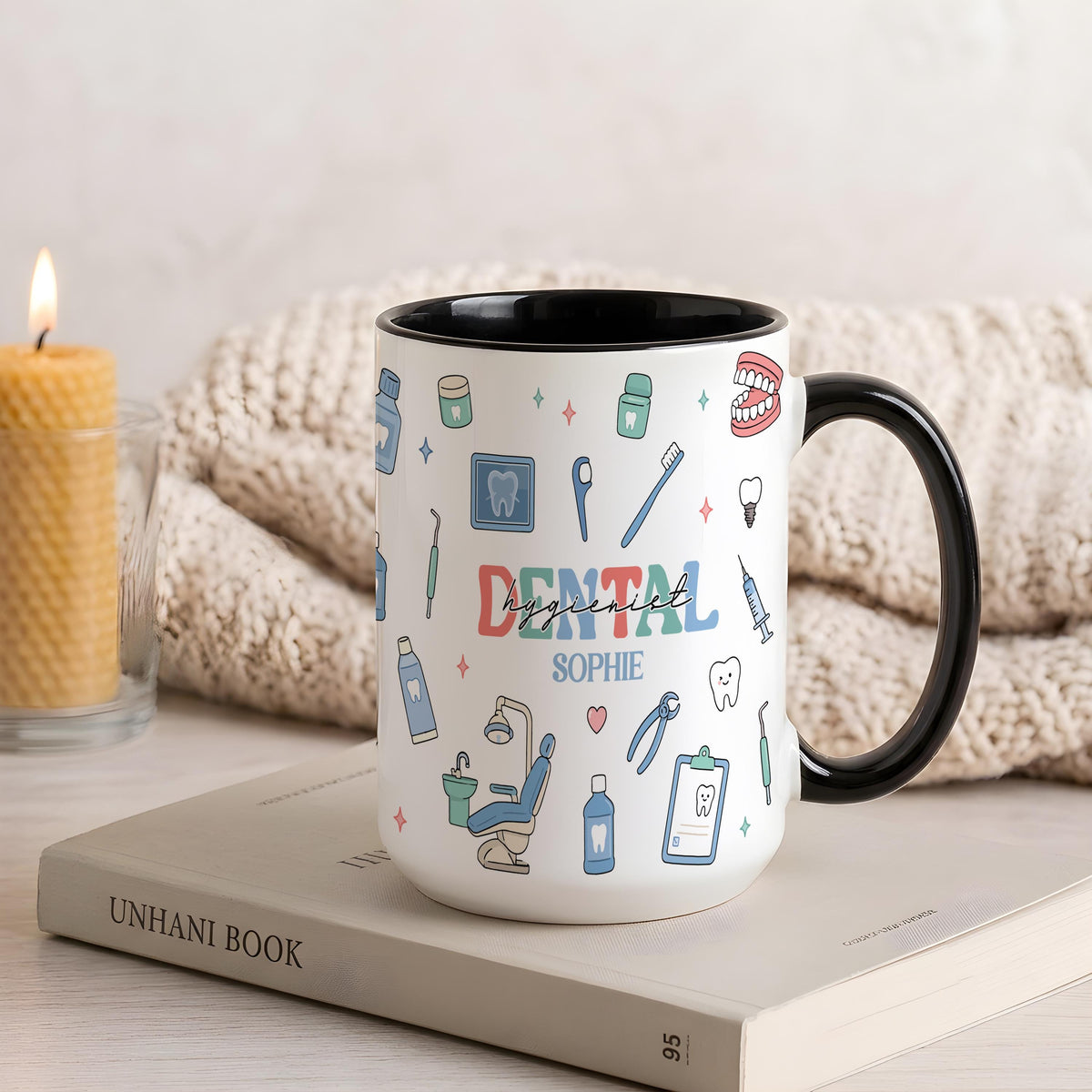 Custom Dental Hygienist Mug, Personalized Dentist Gift, RDH Graduation Gift