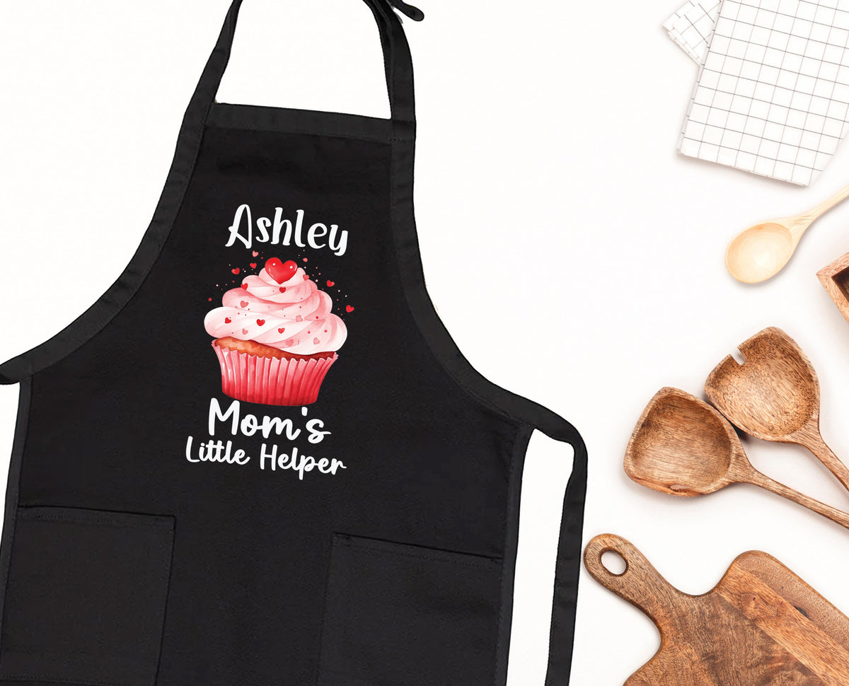 Custom Grandma and Grandchild Apron, Mom and Daughter Matching Aprons, Cupcake Apron Set, Custom Family Aprons, Personalized Kids Apron