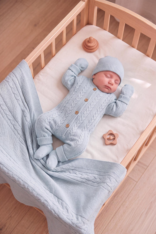 Newborn Coming Home Outfit with Blanket, Pink Baby Girl Gift Set, Knit Romper Set, Baby Shower Gift, Hospital Outfit Newborn