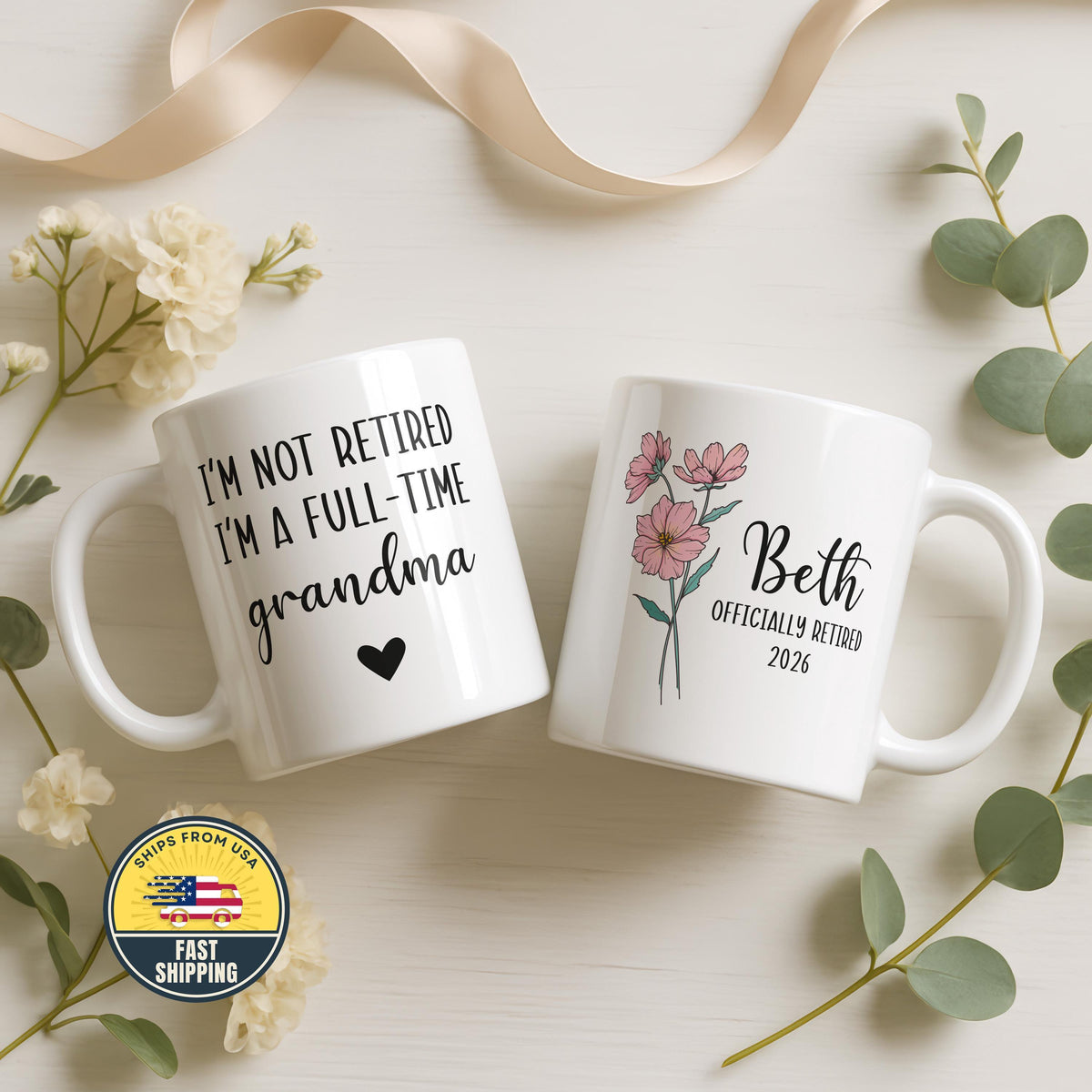 Funny Grandma Mug, Personalized Grandma Gift, Custom Name Mug, Grandmother Birthday Gift