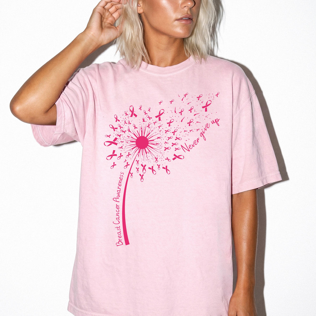 Breast Cancer Awareness Comfort Colors® Shirt, Pink Ribbon Tee, Cancer Warrior Gift Tee
