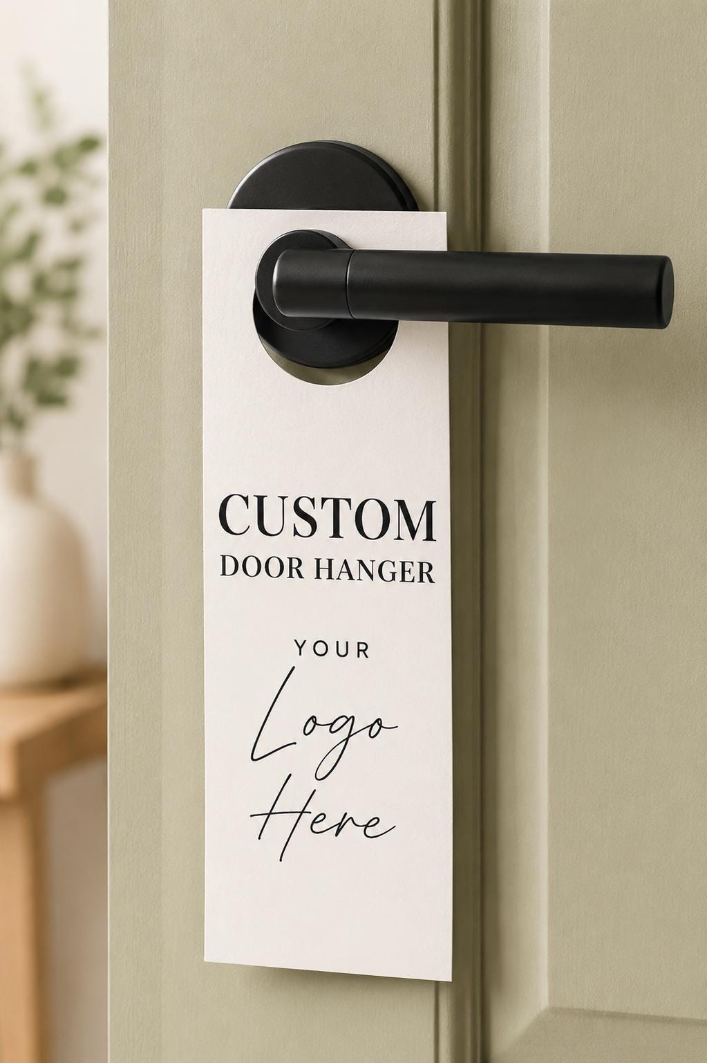Custom Printed Door Hangers, Business Advertising Tags, Hotel Marketing Hangers