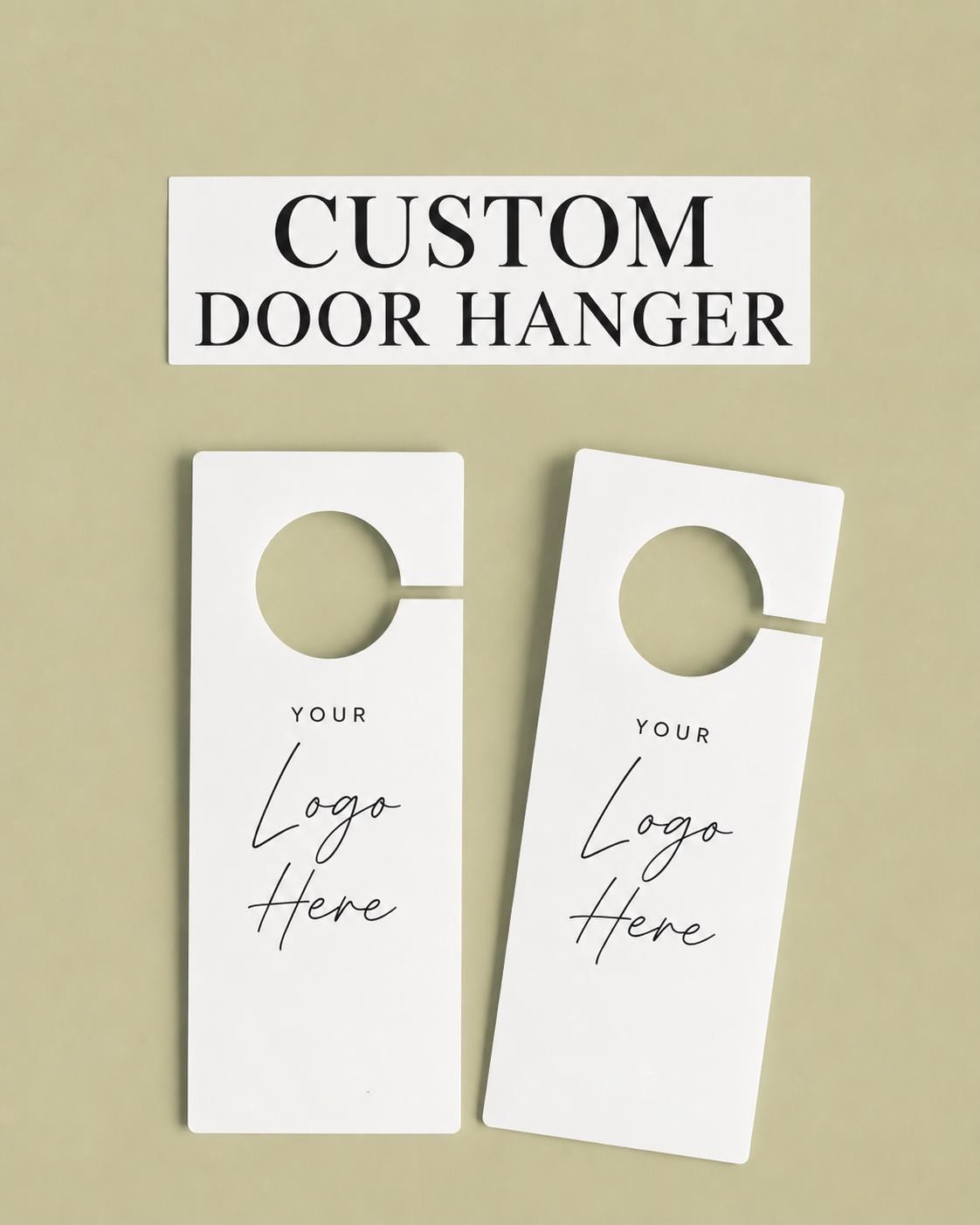 Custom Printed Door Hangers, Business Advertising Tags, Hotel Marketing Hangers