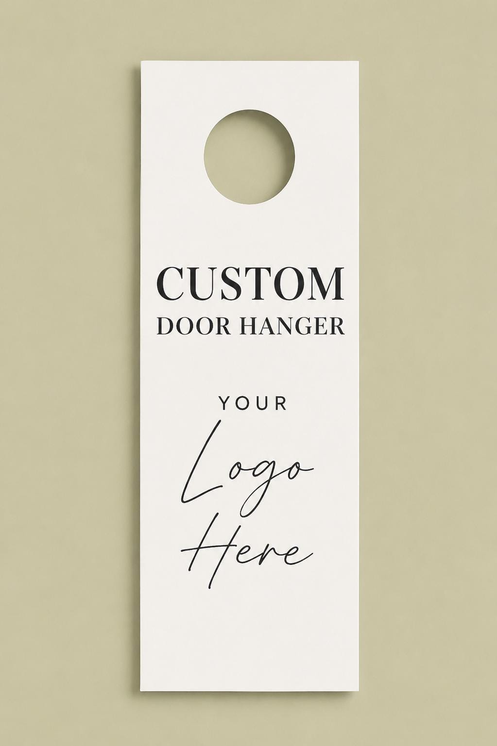 Custom Printed Door Hangers, Business Advertising Tags, Hotel Marketing Hangers