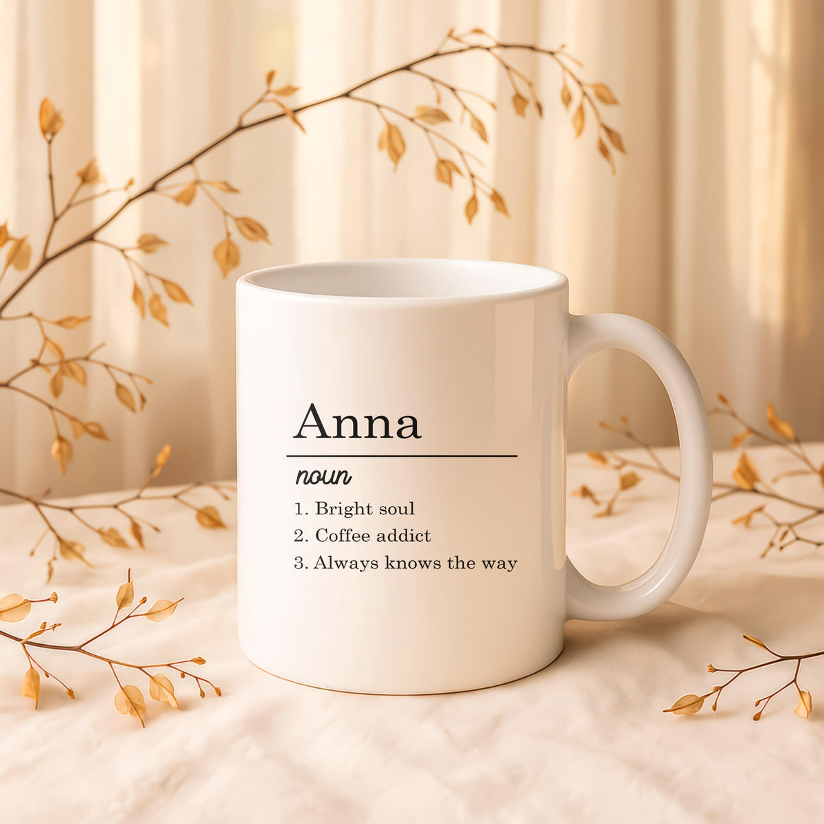 Personalized Name Definition Mug, Custom Coffee Cup, Funny Tea Mug, Birthday Gift
