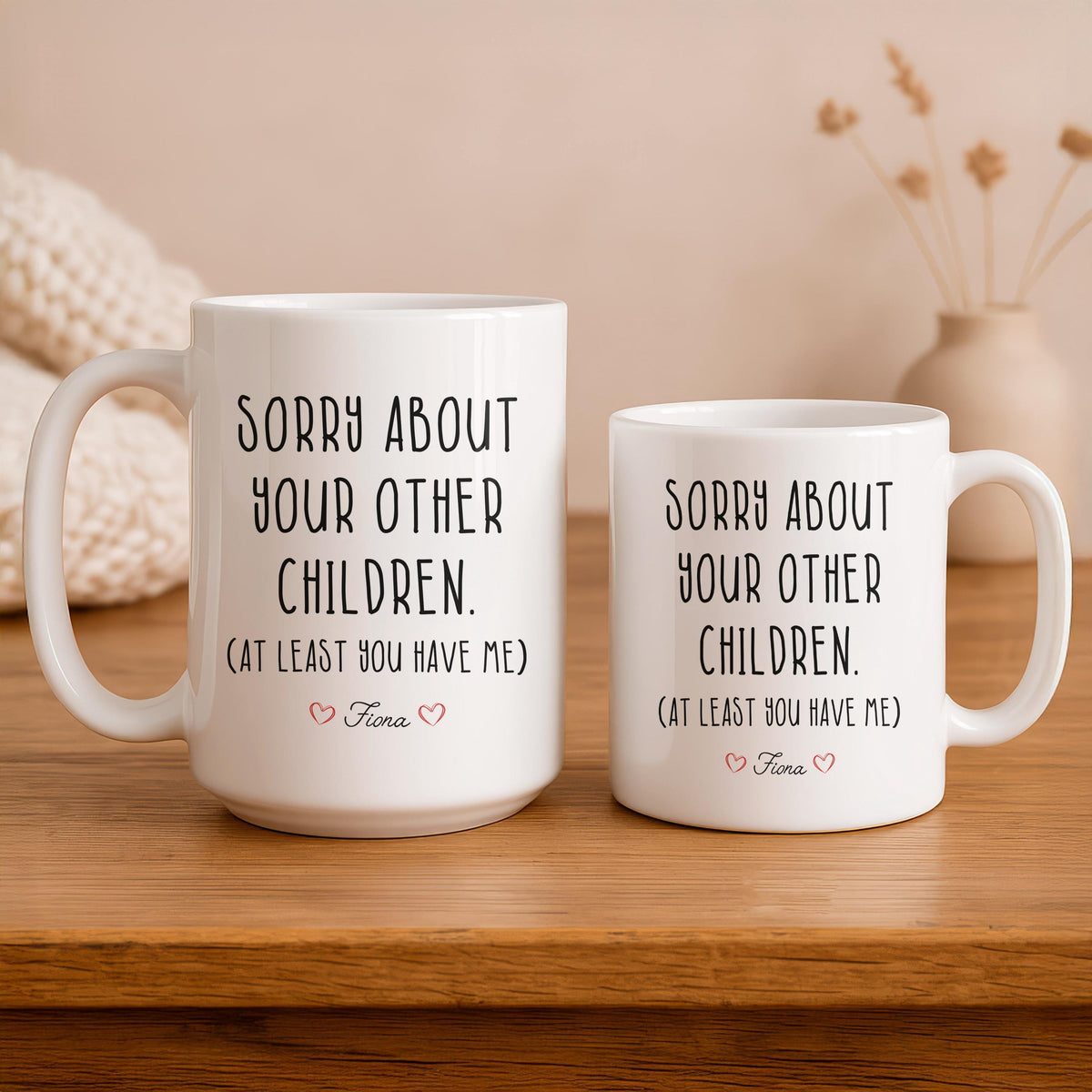 Funny Mom Coffee Mug, Personalized Ceramic Cup, Custom Name Gift