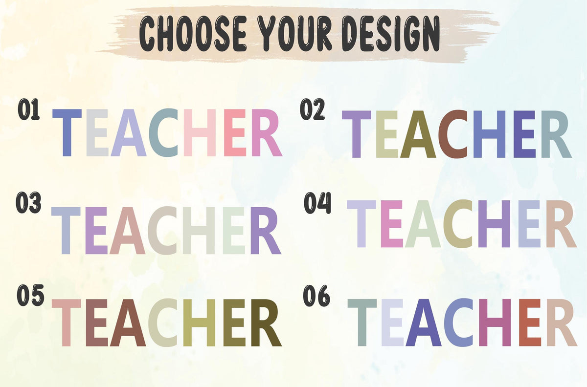 Custom Teacher Floral Glass Tumbler, Bamboo Lid, Straw, Teach Them Love Them Grow Cup