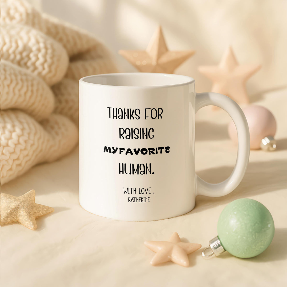 Personalized Mother-in-Law Mug, Custom Ceramic Coffee Cup, Gift for MIL