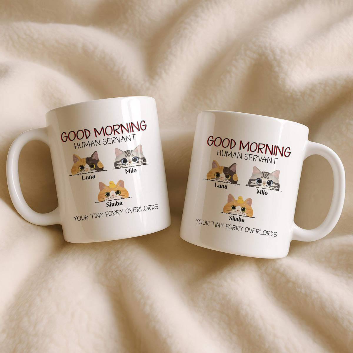 Custom Cat Mug, Funny Pet Name Coffee Cup, Personalized Gift for Cat Lovers
