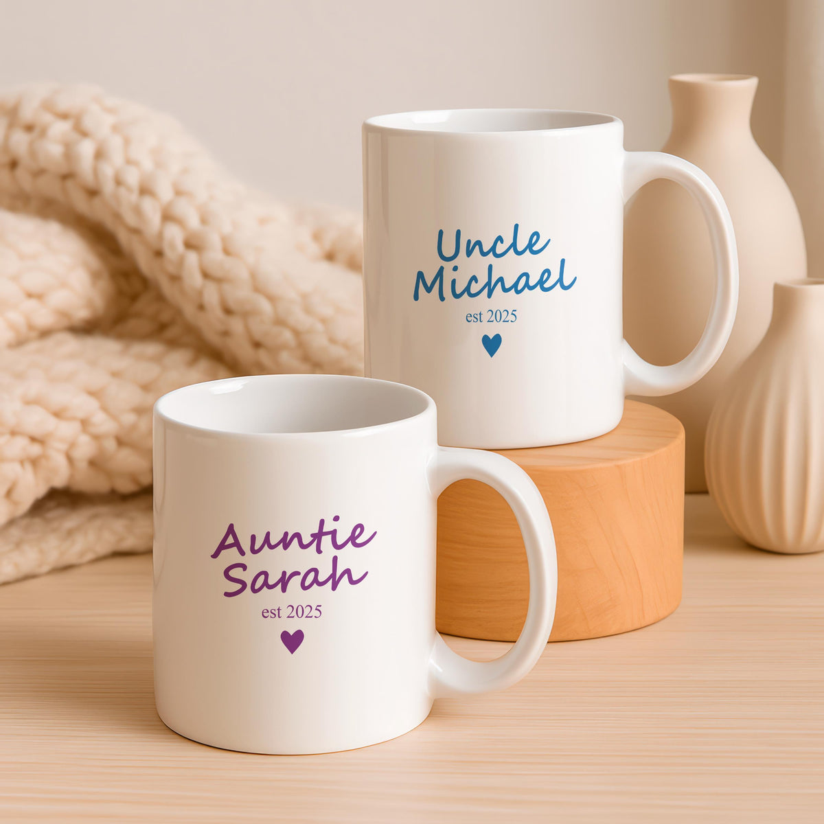 Personalized Auntie or Uncle Ceramic Mug