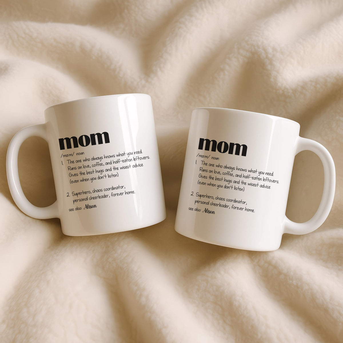 Custom Mom Definition Mug, Funny Mother's Day Ceramic Coffee Cup