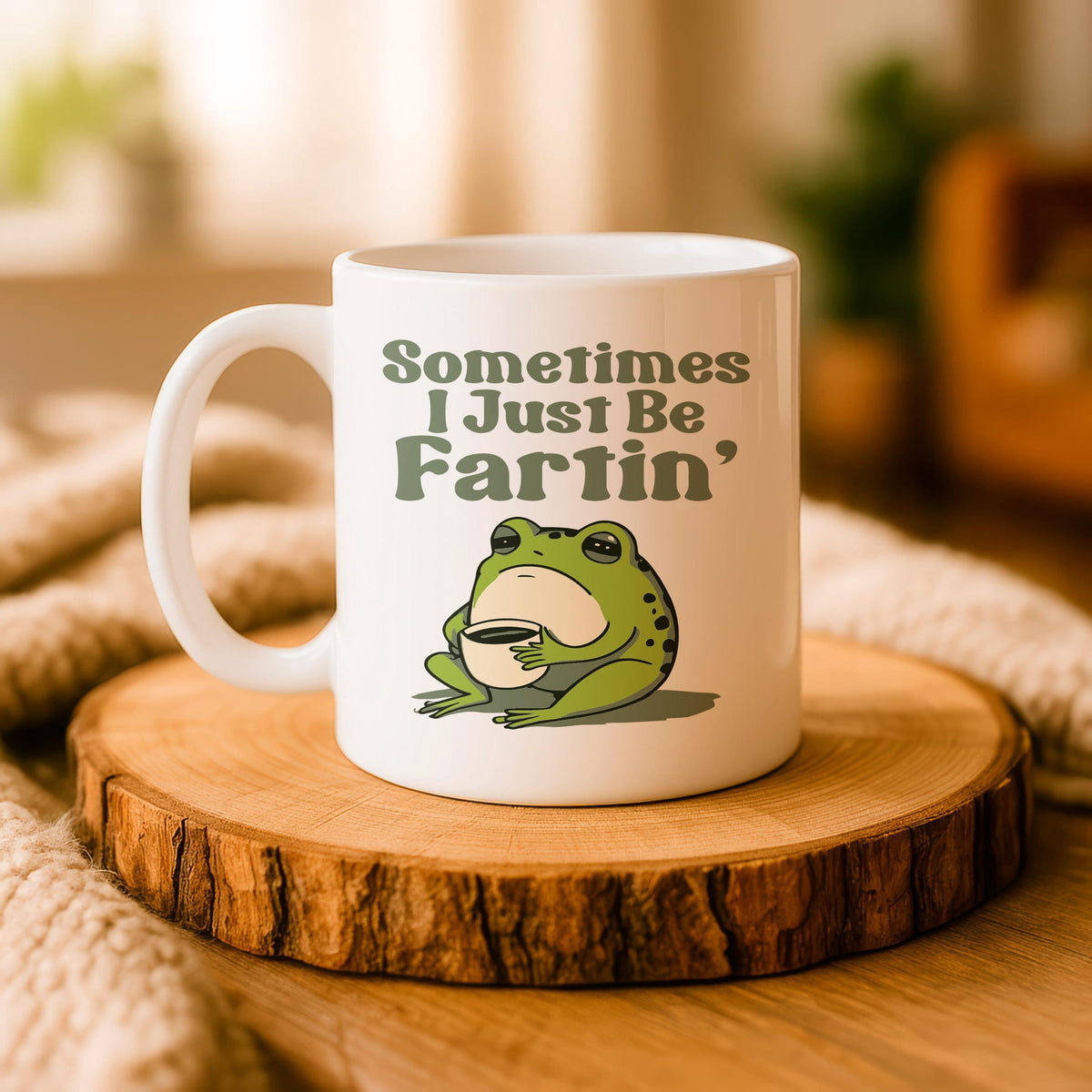 Funny Frog Coffee Mug, Sarcastic Meme Tea Cup, Ceramic Gift for Friend