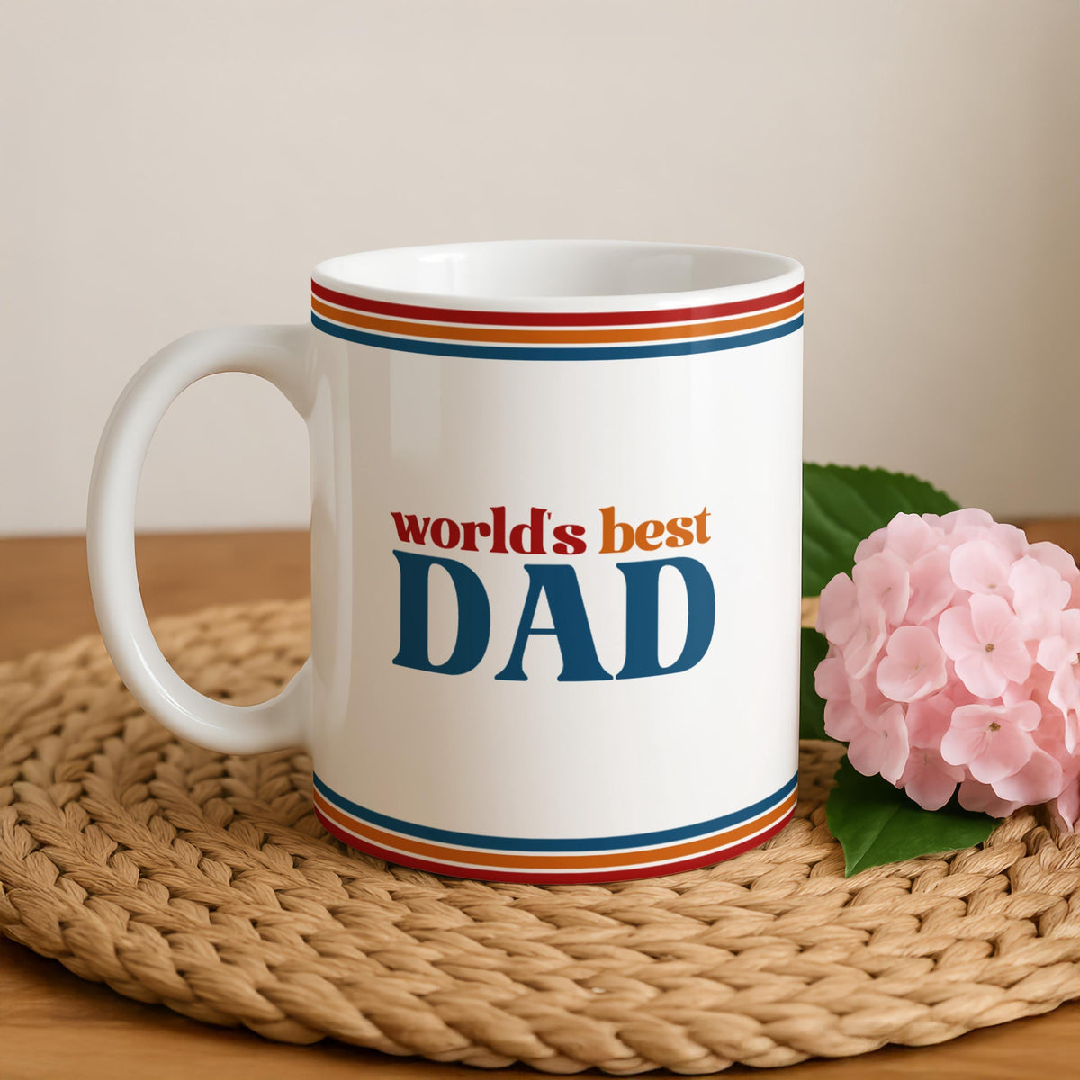 Retro Dad Coffee Mug, Vintage Father's Day Ceramic Cup, Birthday Present for Father