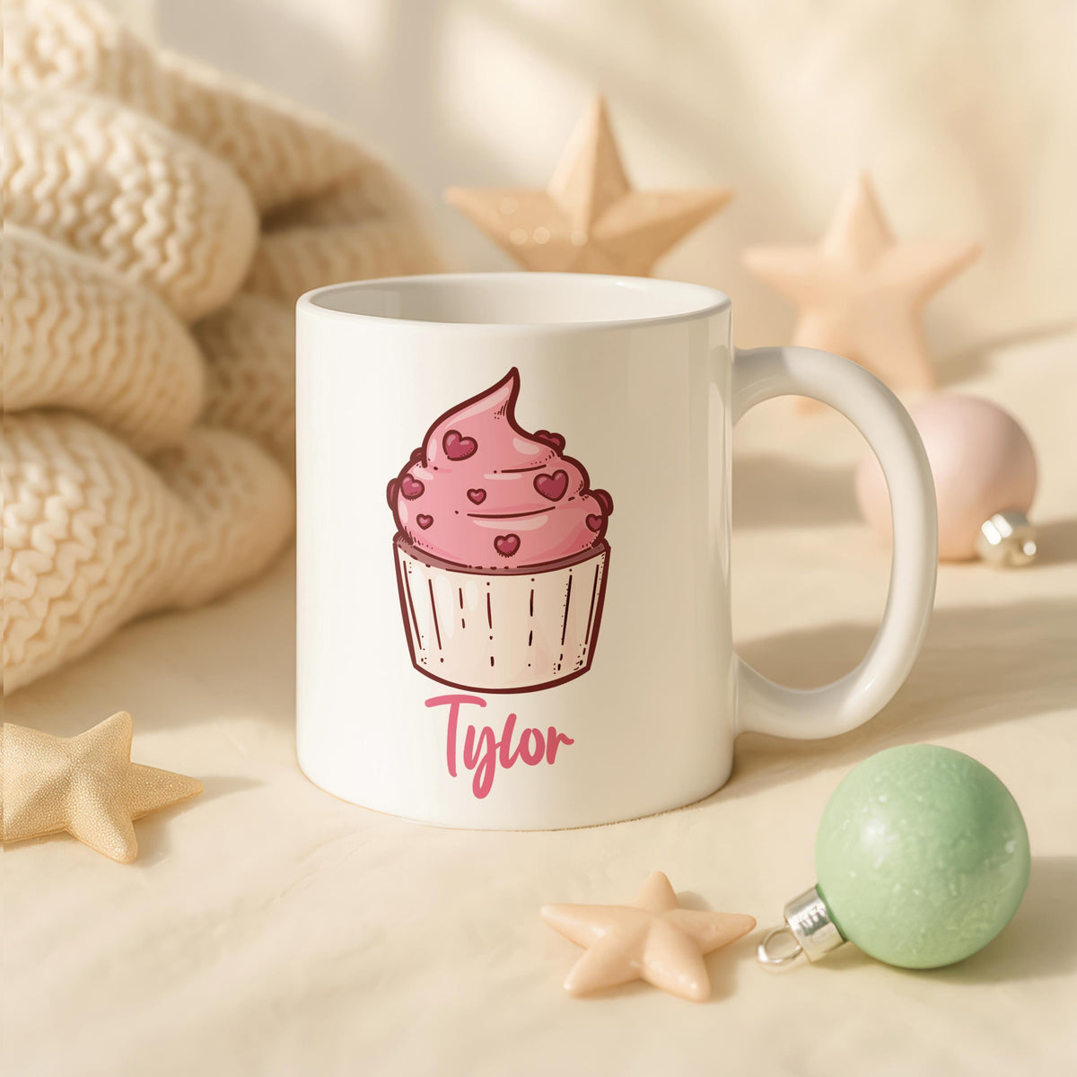 Personalized Ceramic Kids Mug, Custom Name Hot Chocolate Tea Cup