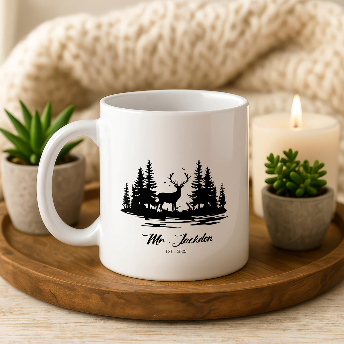 Personalized Mr and Mrs Ceramic Mugs, Custom Couple Coffee Cups, Wedding Gift