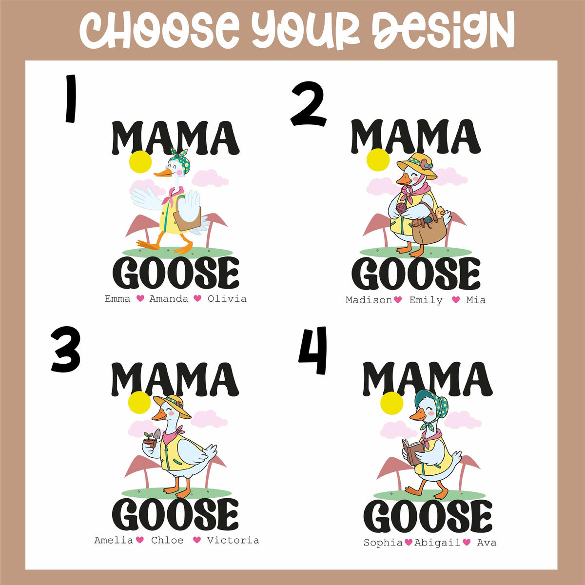 Personalized Mama Goose Ceramic Mug