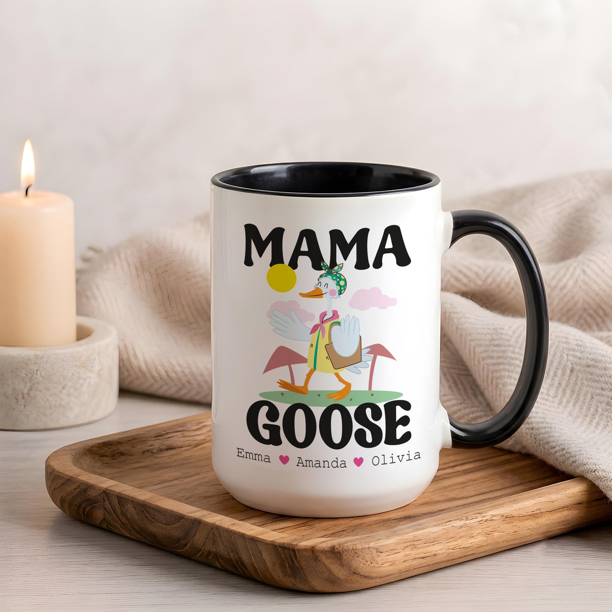 Personalized Mama Goose Ceramic Mug