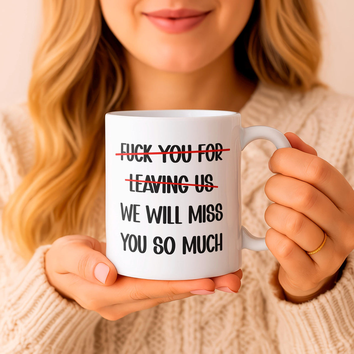 We Will Miss You Coffee Mug, Farewell Gift, Coworker Leaving Mug, Office Humor Cup