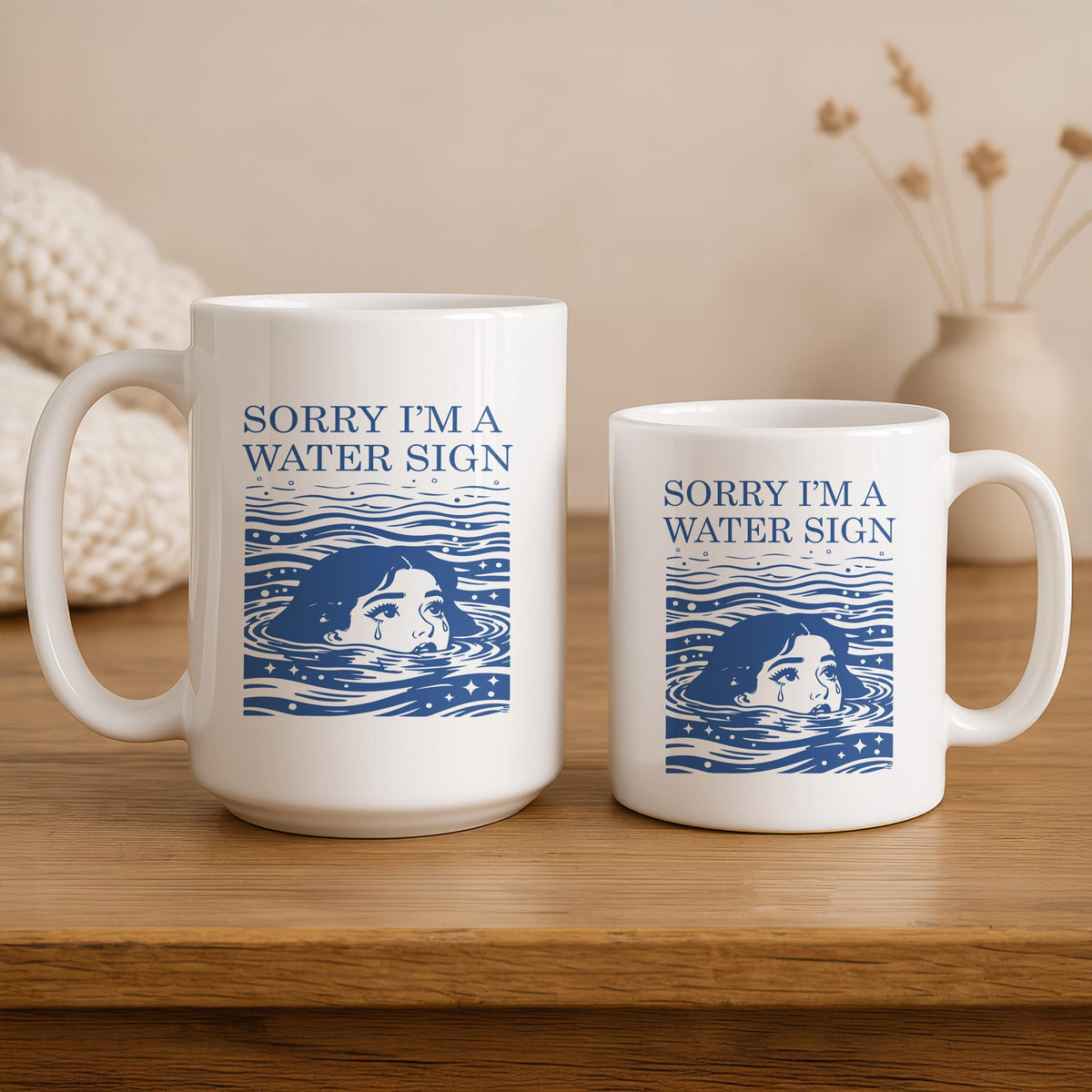 Water Sign Mug, Cancer Pisces Scorpio Coffee Cup, Funny Zodiac Gift