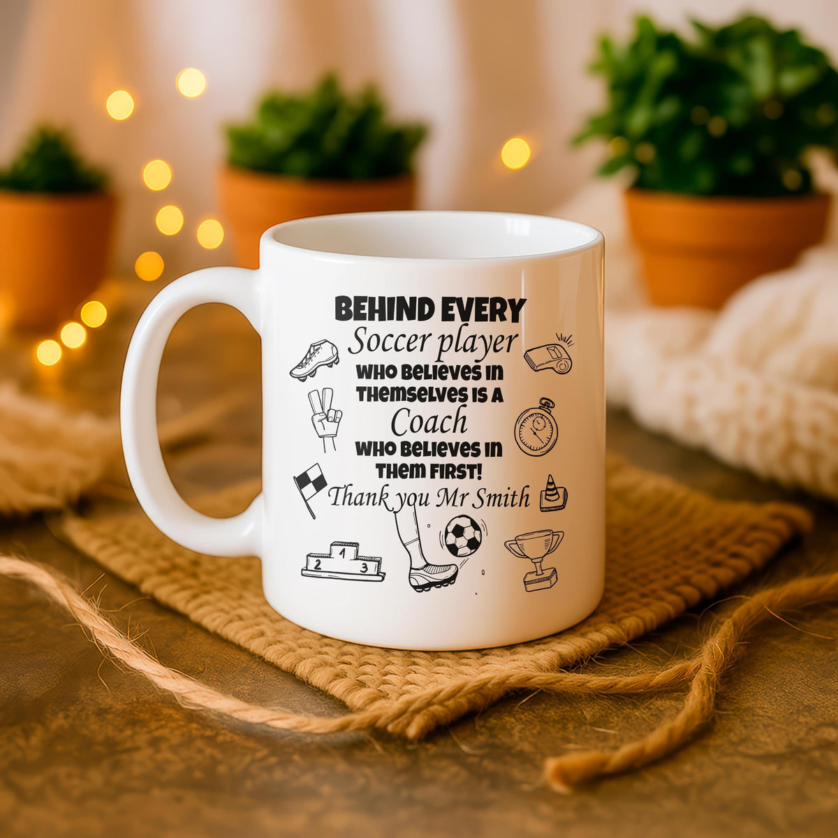 Soccer Coach Appreciation Ceramic Mug