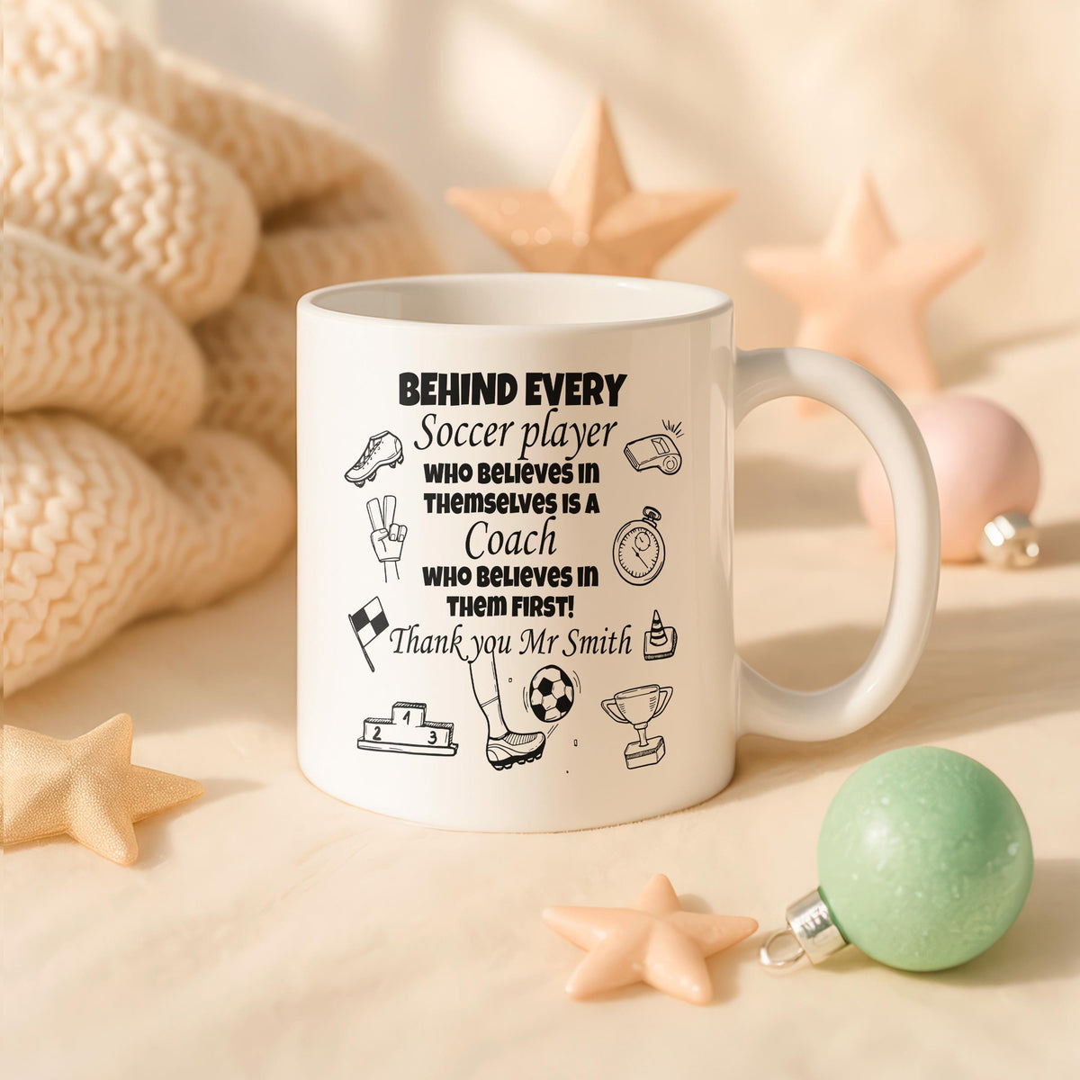 Soccer Coach Appreciation Ceramic Mug