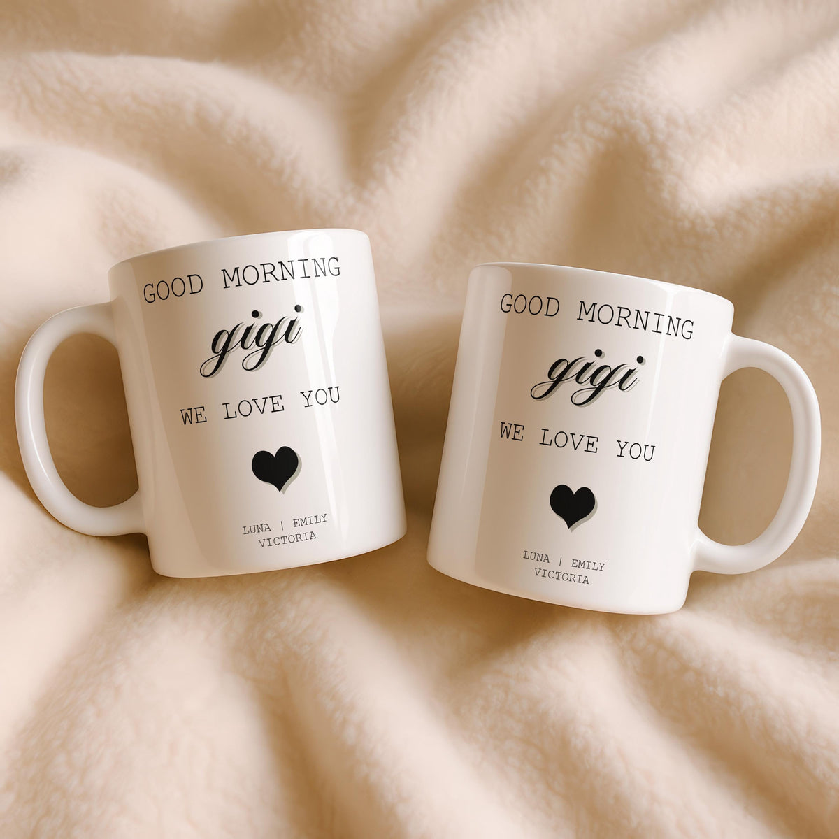 Personalized Gigi Coffee Mug, Custom Grandkids Names Ceramic Cup