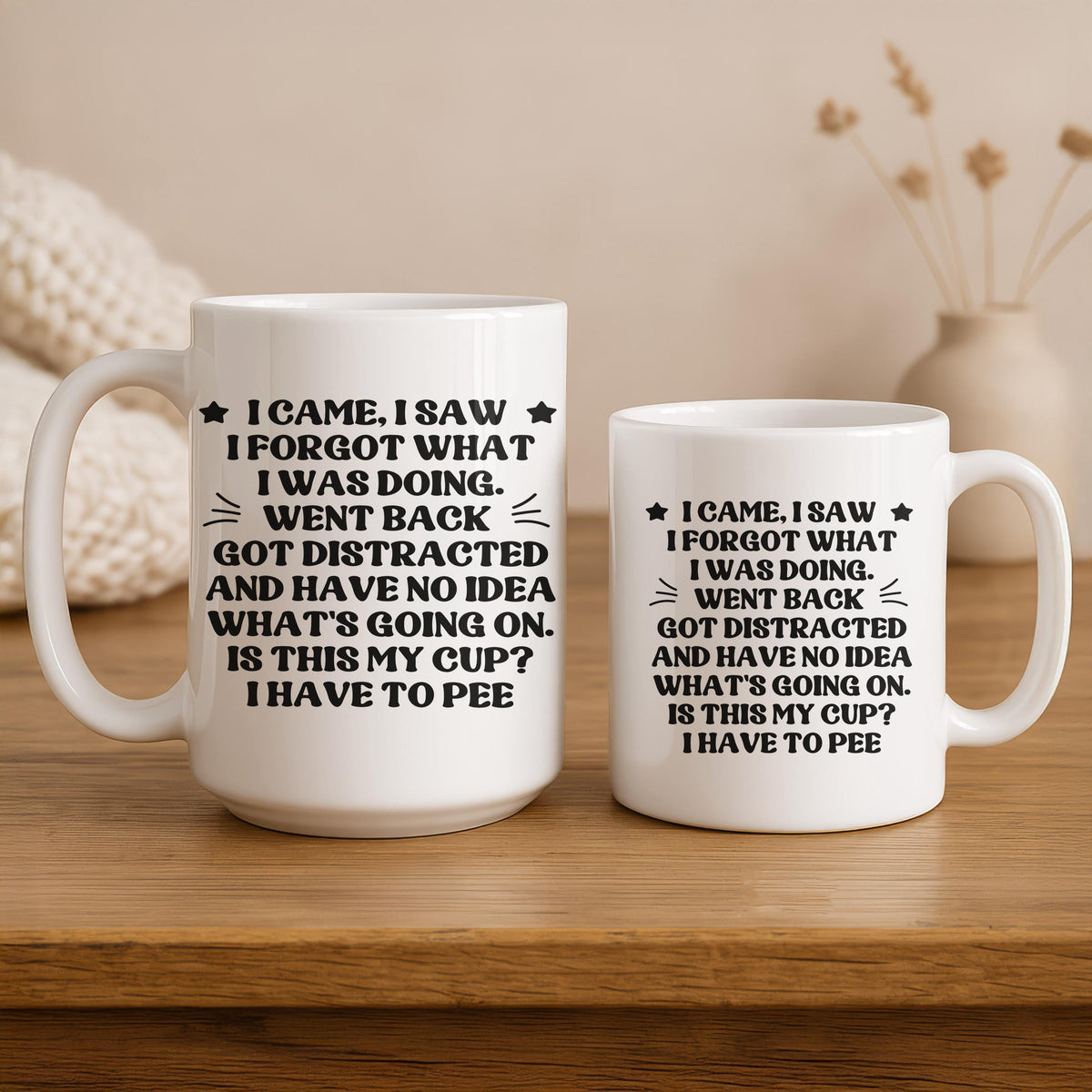 Funny ADHD Mug, I Forgot What I Was Doing Coffee Cup, Sarcastic Humor Tea Mug