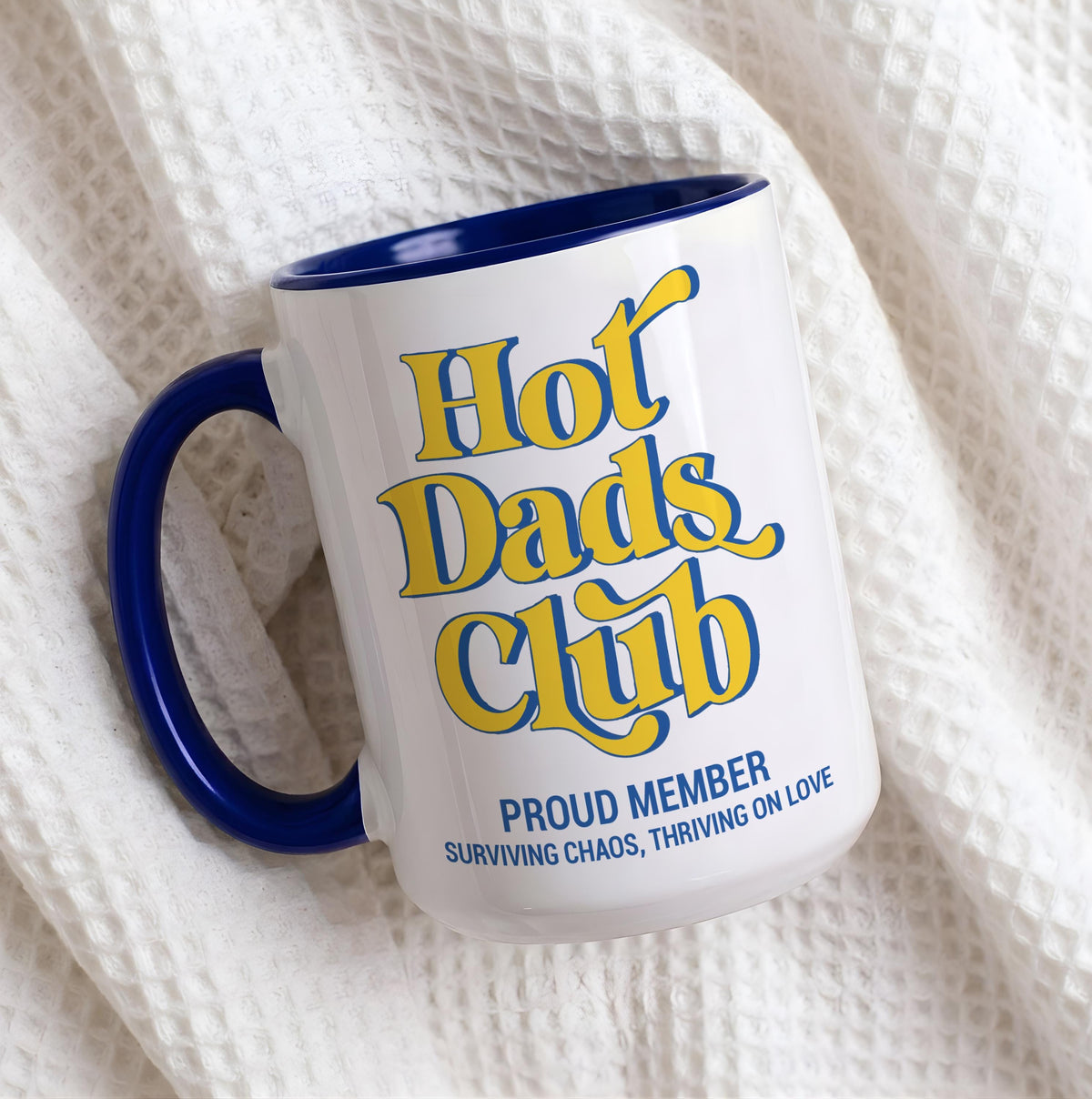 Hot Dads Club Mug, Funny Father's Day Gift, Customizable Ceramic Coffee Cup