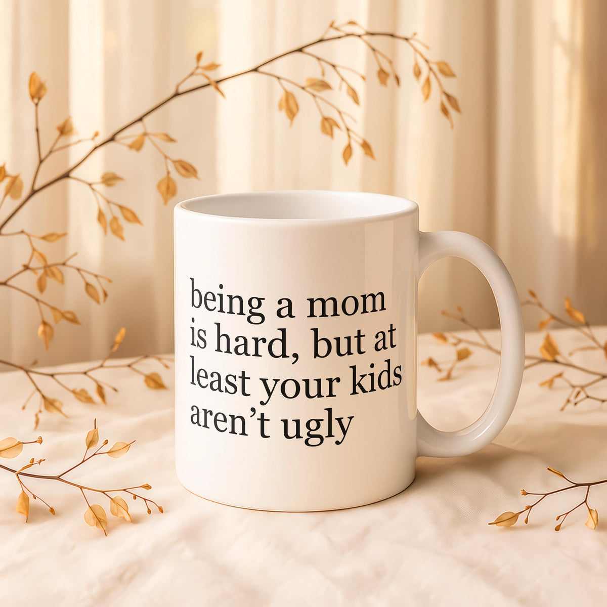 Sarcastic Mom Coffee Mug, Funny Mother's Day Gift, Ceramic Cup