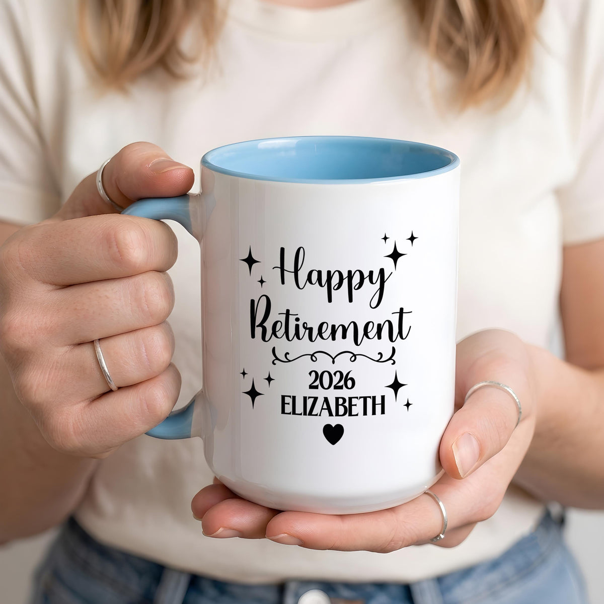 Custom Name Happy Retirement Coffee Mug, Every Sip Tastes Like It's Not My Problem Anymore Cup